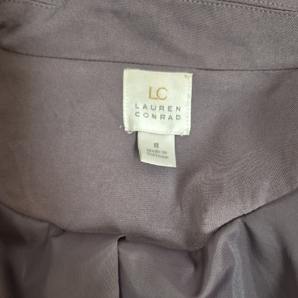LC Lauren Conrad Mauve Pink Blazer Jacket Single Button Office Professional M - Picture 7 of 11